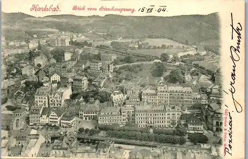 36392 - Tschechische Republik - Karlsbad , Blick vom Hirschensprung - gelaufen 1904