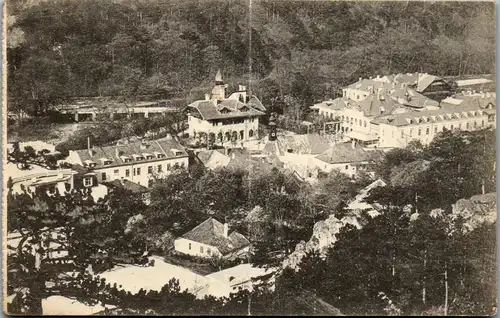 36402 - Niederösterreich - Baden bei Wien , Hotel und Heilanstalt Sacher im Helenental , gefalten - gelaufen 1915
