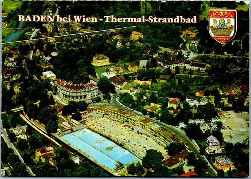 36417 - Niederösterreich - Baden bei Wien , Thermal Strandbad , Panorama - nicht gelaufen