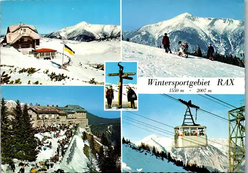 36428 - Niederösterreich - Rax , Raxalpe , Ottohaus , Schneeberg , Berghotel , Raxseilbahn , Mehrbildkarte - nicht gelaufen