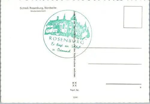 36441 - Niederösterreich - Rosenburg , Schloss , Nordseite - nicht gelaufen