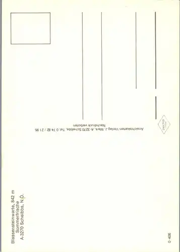 36448 - Niederösterreich - Scheibbs , Blassensteinwarte  - nicht gelaufen