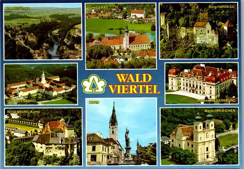 36482 - Niederösterreich - Waldviertel , Raabs Thaya , Stift Geras , Horn , Burg Hardegg , Gersburg - nicht gelaufen