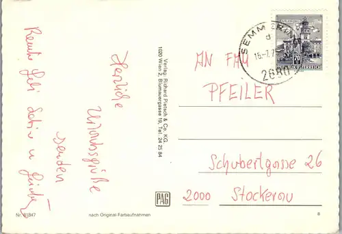 36503 - Niederösterreich - Semmering , Europahaus Babenberg , Sonnwendhof , Haus Wagner , Mehrbildkarte - gelaufen 1975