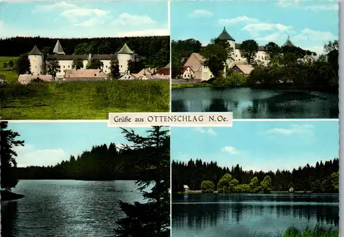 36534 - Niederösterreich - Ottenschlag , Schloss , Himmelteich , Weyrerteich - gelaufen 1972