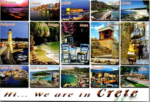 36539 - Griechenland - Kreta , Crete , Mehrbildkarte - gelaufen