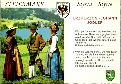 36548 - Steiermark - Erzherzog Johann Jodler , Tracht , Trachen - nicht gelaufen