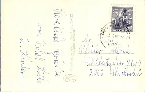 36602 - Steiermark - Gesäuse , Großreifling , Groß Reifling gegen Tamischbachturm - gelaufen 1965