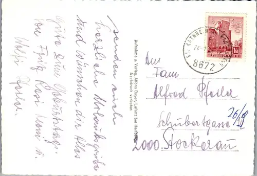 36609 - Steiermark - St. Kathrein am Hauenstein , Rosegger's Waldheimat - gelaufen 1968