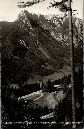 36626 - Steiermark - Hochschwabgebiet , Seeberg Straße gegen Feistringstein - gelaufen 1967