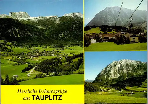 36645 - Steiermark - Tauplitz gegen Totes Gebirge mit Sturzhahn , Sessellift mit Grimming , Klachau - nicht gelaufen