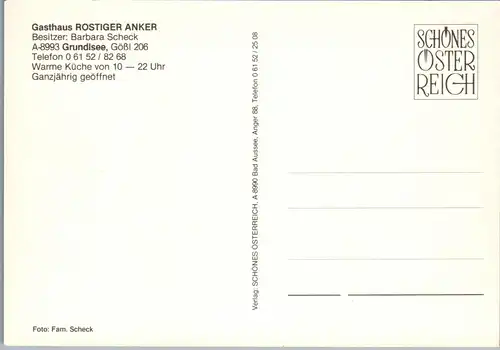 36663 - Steiermark - Grundlsee , Gössl , Gasthaus Rostiger Anker , Barbara Scheck - nicht gelaufen