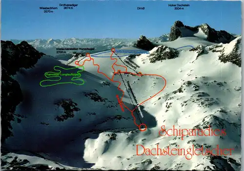 36693 - Steiermark - Ramsau , Dachstein Gletscher , Ski , Schi - nicht gelaufen