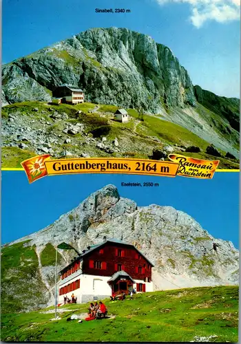 36696 - Steiermark - Ramsau am Dachstein , Guttenberghaus , Sinabell , Eselstein , E. Perhab - nicht gelaufen