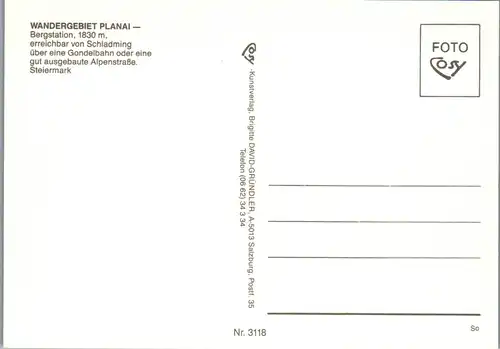 36711 - Steiermark - Schladminger Planai , Dachstein , Scheichen Spitze - nicht gelaufen
