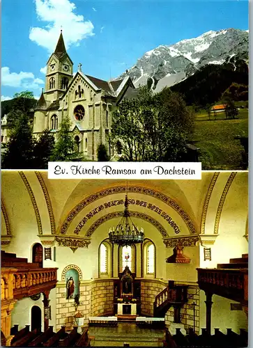 36717 - Steiermark - Ramsau am Dachstein , Evangelische Kirche - nicht gelaufen