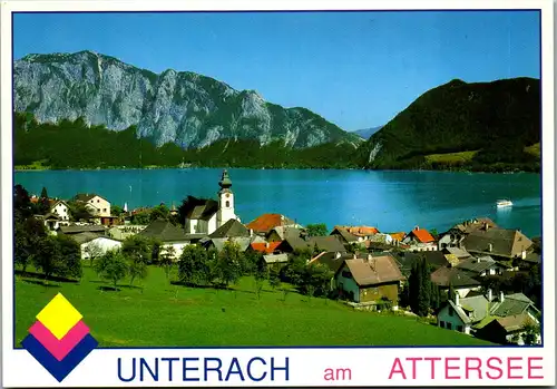 36733 - Oberösterreich - Unterach am Attersee mit dem Höllengebirge - nicht gelaufen