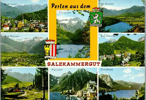 36762 - Oberösterreich - Salzkammergut , Bad Ischl , Grundlsee , Alt Aussee , Mehrbildkarte - nicht gelaufen
