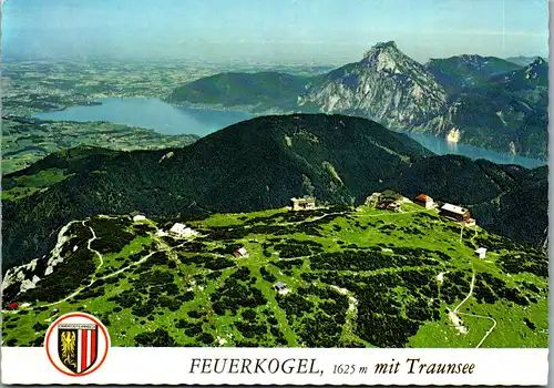 36769 - Oberösterreich - Ebensee , Feuerkogel mit Traunsee - nicht gelaufen