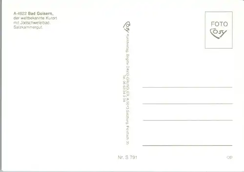 36829 - Oberösterreich - Bad Goisern , Hanuschhof , Kurpark , Mehrbildkarte - nicht gelaufen
