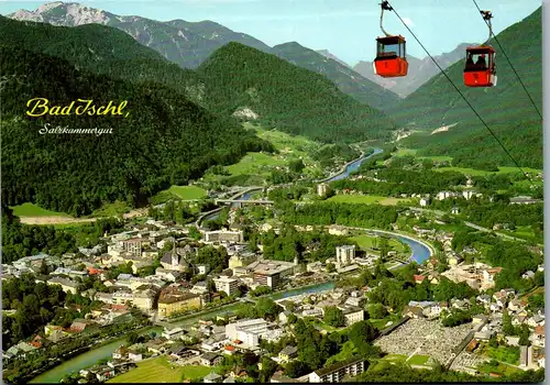 36854 - Oberösterreich - Bad Ischl , Panorama mit Höllengebirge und Schlafende Griechin - nicht gelaufen