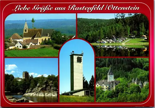 36893 - Niederösterreich - Rastenfeld , Ottenstein , Campingplatz Dobra , Ruine Lichtenfels , Gedenkkapelle - nicht gelaufen