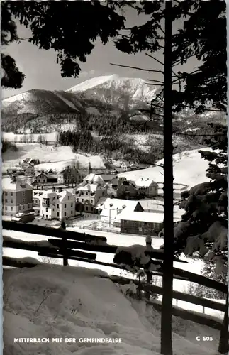36900 - Niederösterreich - Mitterbach mit der Gemeindealpe , Panorama - nicht gelaufen