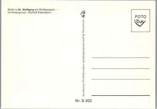 36914 - Oberösterreich - St. Wolfgang am Wolfgangsee , Schloß Eibenstein - nicht gelaufen