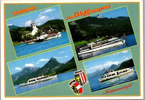 36921 - Oberösterreich - Schifffahrt am Wolfgangsee , Raddampfer Kaiser Franz Josef , Falkenstein - nicht gelaufen