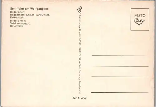 36921 - Oberösterreich - Schifffahrt am Wolfgangsee , Raddampfer Kaiser Franz Josef , Falkenstein - nicht gelaufen