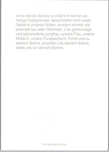 36927 - Heiligenbild - Mutter Gottes - nicht gelaufen