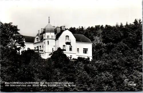 36954 - Niederösterreich - Seebenstein , Kindererholungsheim - gelaufen