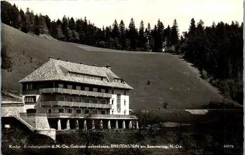 36970 - Niederösterreich - Breitenstein am Semmering , Kinder Erholungsheim , Gebietskrankenkasse - gelaufen 1959