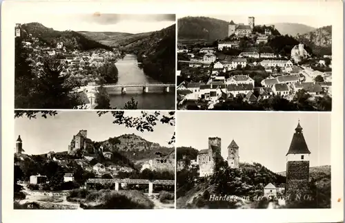 36977 - Niederösterreich - Hardegg an der Thaya , Mehrbildkarte - gelaufen 1956