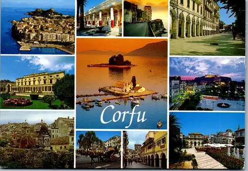36990 - Griechenland - Corfu , Korfu , Mehrbildkarte - gelaufen 1999