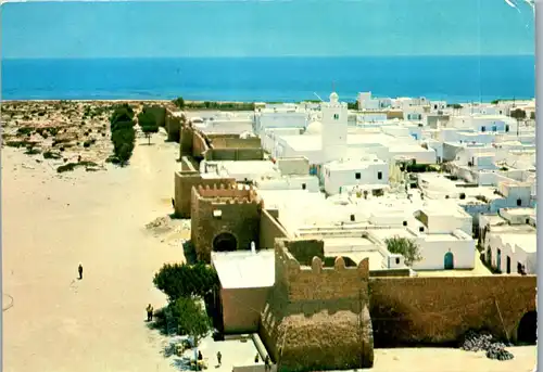 36998 - Tunesien - Hammamet , La Medina et ses remparts , Die Medina und Stadtmauern - gelaufen 1976