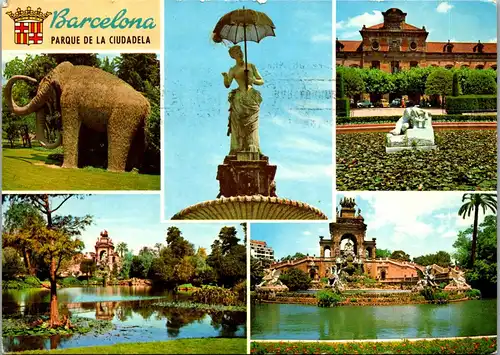 37005 - Spanien - Barcelona , Parque de la Ciudadela - gelaufen