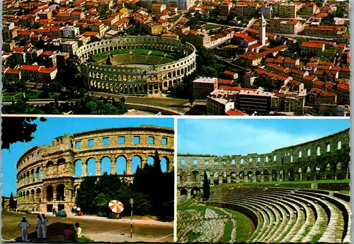 37010 - Kroatien - Pula , Arena , Amphitheater - gelaufen 1971