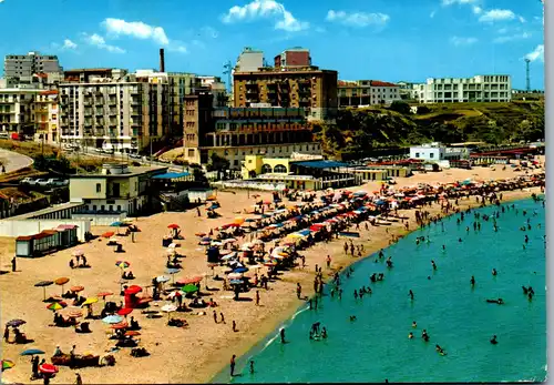 37012 - Italien - Termoli , Spiaggia , Strand - gelaufen