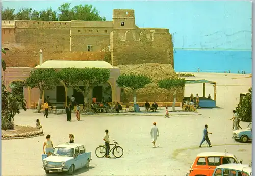 37036 - Tunesien - Hammamet , La Grande Place - gelaufen 1979