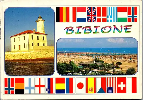 37037 - Italien - Bibione , Mehrbildkarte - gelaufen 1999