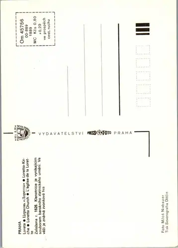 37074 - Tschechien - Praha , Prag , Loreta , Lorettakirche - nicht gelaufen