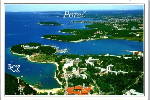 37105 - Kroatien - Porec , Panorama - gelaufen 1994