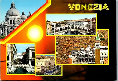 37111 - Italien - Venedig , Venezia , Mehrbildkarte - gelaufen 1995