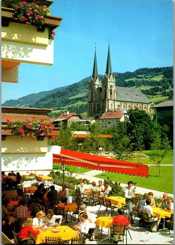 37113 - Salzburg - St. Johann im Pongau , Kirche mit Stadtpark - nicht gelaufen
