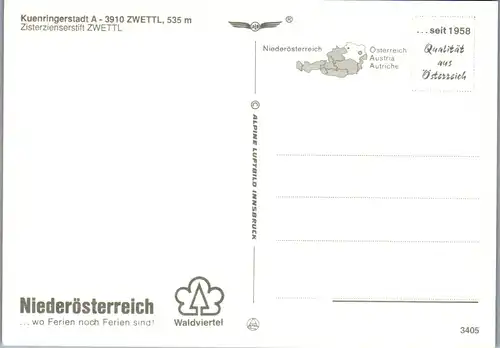 37153 - Niederösterreich - Zwettl , Stift , Kuenringerstadt - nicht gelaufen