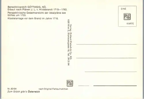 37165 - Niederösterreich - Göttweig , Benediktinerstift - nicht gelaufen