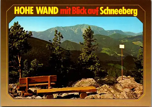 37183 - Niederösterreich - Hohe Wand mit Blick auf Schneeberg - nicht gelaufen