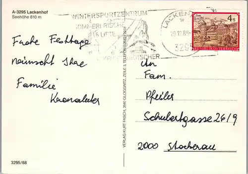 37196 - Niederösterreich - Lackenhof am Ötscher , Schidorf , Ski - gelaufen 1988