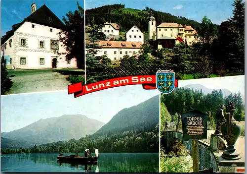 37209 - Niederösterreich - Lunz am See , Töpperbrücke , Lunzer See , Amonhaus - nicht gelaufen
